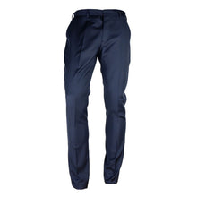 Blue Wool Men's Trousers Made in Italy