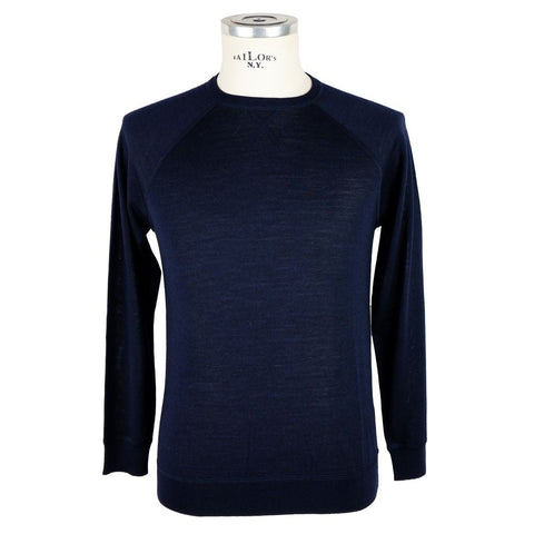 Blue Cashmere Men Sweater Emilio Romanelli