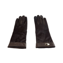 Brown Cowhide Women Glove Cavalli Class