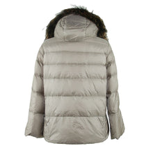 Elegant Gray Polyamide Fur-Trimmed Coat Emilio Romanelli