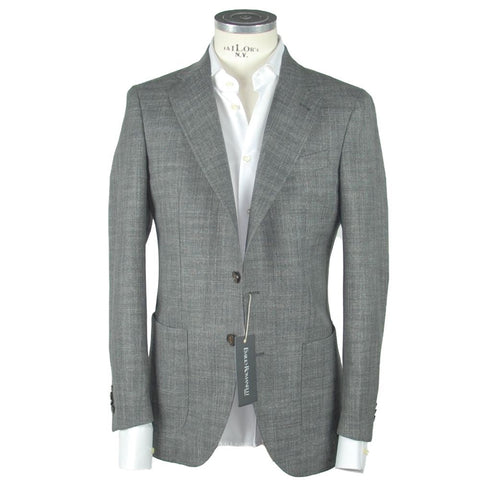Gray Wool Men's Blazer Emilio Romanelli
