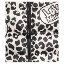 Chic Leopard Print Down Jacket Love Moschino