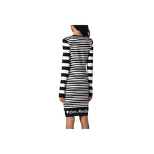 Elegant Striped Knit Dress with Long Sleeves Love Moschino