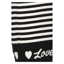 Elegant Striped Knit Dress with Long Sleeves Love Moschino