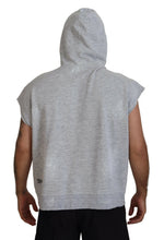 Dsquared² Light Gray Cotton Short Sleeves Hooded T-shirt