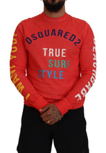 Dsquared² Orange Colorful Print Long Sleeves Top T-shirt