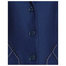Blue Wool Women Coat Love Moschino