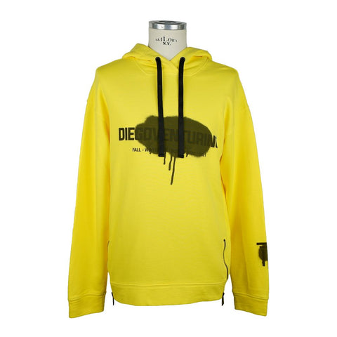 Yellow Cotton Men's Sweater Diego Venturino