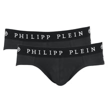 Black Cotton Men Boxer Short Pack Philipp Plein