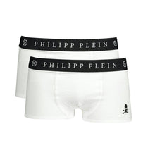 White Cotton Men's Boxer Philipp Plein