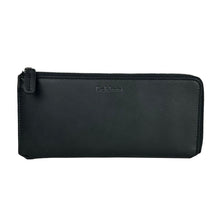 Elegant Black Leather Travel Organizer Baldinini Trend