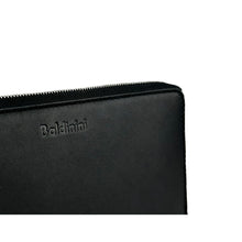 Elegant Black Leather Travel Organizer Baldinini Trend