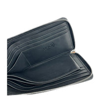 Elegant Black Leather Travel Organizer Baldinini Trend