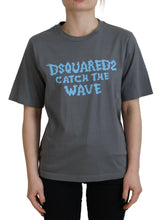 Dsquared² Gray Logo Cotton Crewneck Short Sleeve Tee T-shirt