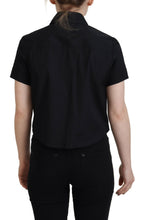 Dsquared² Black Collared Button Down Short Sleeves Polo Top