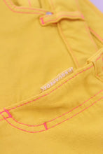 Dsquared² Yellow Cotton Low Waist Cropped Jennifer Denim Jeans