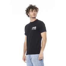 Black Cotton Men T-Shirt Cavalli Class