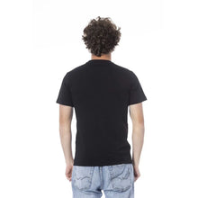 Black Cotton Men T-Shirt Cavalli Class
