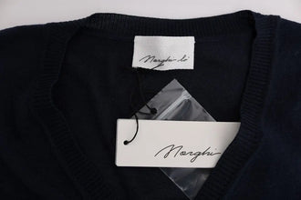 Blue Wool Blouse Sweater MARGHI LO'