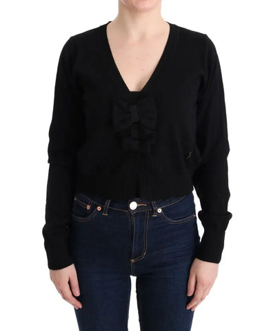 Black Wool Blouse Sweater MARGHI LO'
