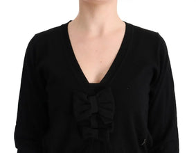 Black Wool Blouse Sweater MARGHI LO'