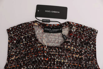 Multicolor Print Knit Top Wool T-shirt Dolce & Gabbana