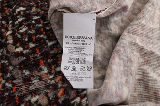 Multicolor Print Knit Top Wool T-shirt Dolce & Gabbana