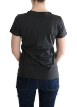 Gray Cotton 2017 Motive T-Shirt Dolce & Gabbana