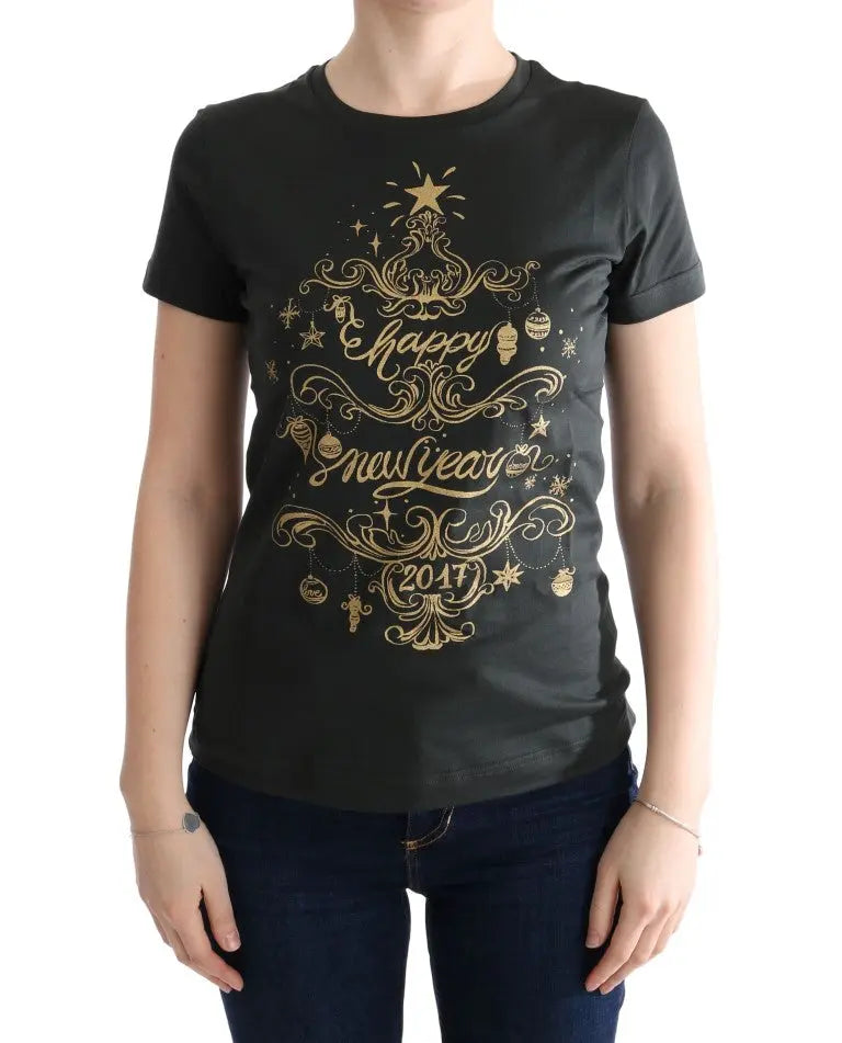 Green Cotton 2017 Motive T-Shirt Dolce & Gabbana