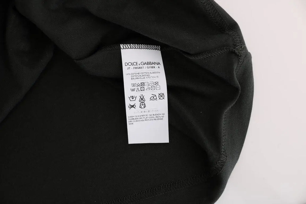 Green Cotton 2017 Motive T-Shirt Dolce & Gabbana