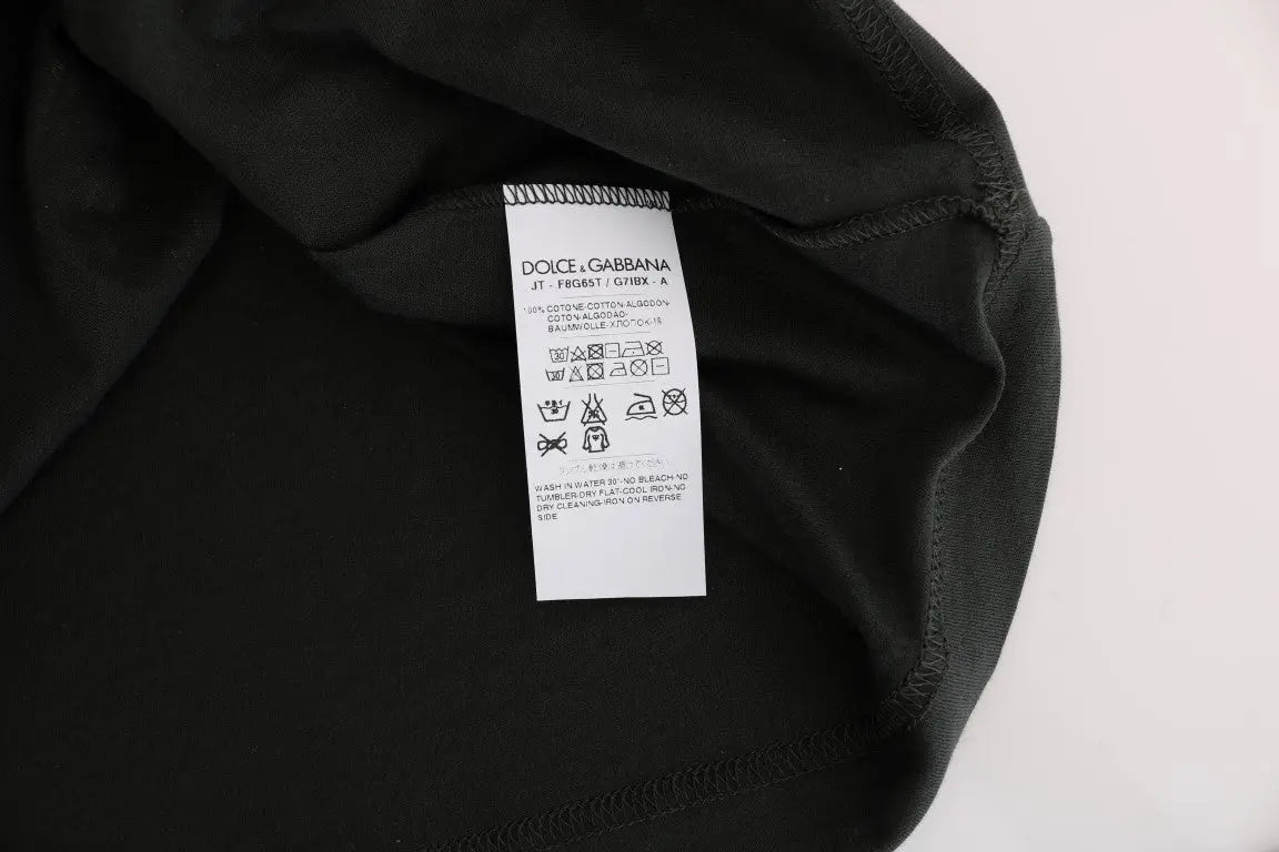 Green Cotton 2017 Motive T-Shirt Dolce & Gabbana