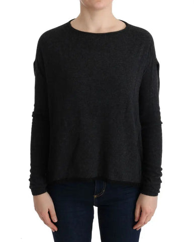 Gray Viscose Knitted Sweater Costume National