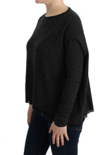 Gray Viscose Knitted Sweater Costume National