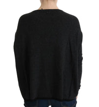 Gray Viscose Knitted Sweater Costume National