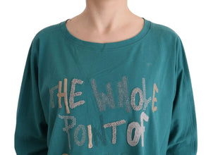Green Cotton Oversized Sweater John Galliano