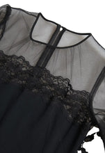 Dolce & Gabbana Black Sheer Floral Lace Sheath Midi Dress