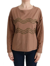 Brown Cotton Studded Sweater John Galliano