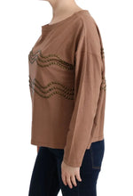 Brown Cotton Studded Sweater John Galliano