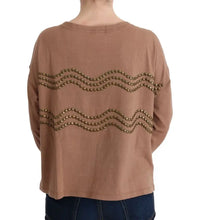 Brown Cotton Studded Sweater John Galliano