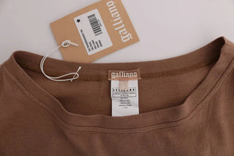 Brown Cotton Studded Sweater John Galliano