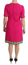 Dolce & Gabbana Pink Italia Forever Crystal Sheath Dress