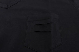 Blue Cotton V-neck T-Shirt Daniele Alessandrini