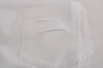 White Cotton Crewneck T-Shirt Daniele Alessandrini