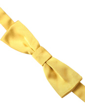 Dolce & Gabbana Yellow Silk Adjustable Neck Men Bow Tie
