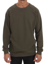 Green Crewneck Cotton Sweater Daniele Alessandrini