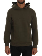 Green Pullover Hodded Cotton Sweater Daniele Alessandrini