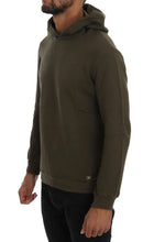 Green Pullover Hodded Cotton Sweater Daniele Alessandrini