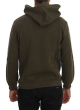 Green Pullover Hodded Cotton Sweater Daniele Alessandrini