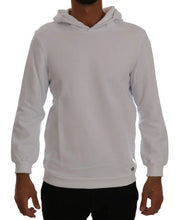 White Pullover Hodded Cotton Sweater Daniele Alessandrini