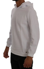 White Pullover Hodded Cotton Sweater Daniele Alessandrini